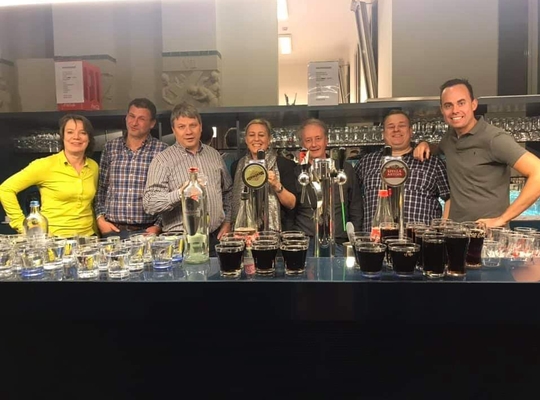 Burgemeester Liesbeth Verstreken en de schepenen van de gemeente Zoersel