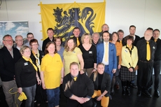 Bestuursleden van N-VA Zoersel die deze receptie mogelijk maakten